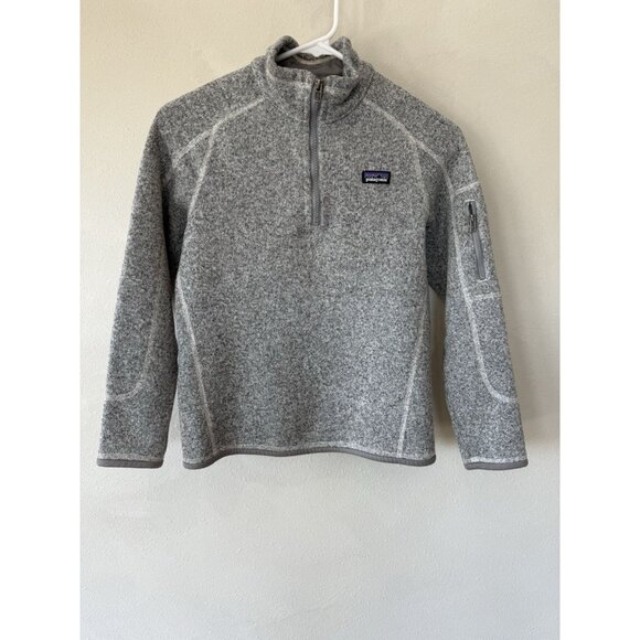Patagonia Better Sweater 1/4 Zip Fleece Pullover Sweater Gray Size M 10 Poly - Picture 1 of 3